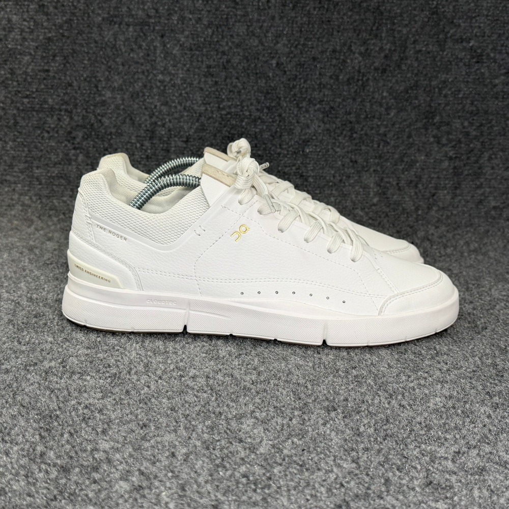 On Running The Roger‎ Advantage Shoe Women's 10.5 White Leather Low Lace Tennis